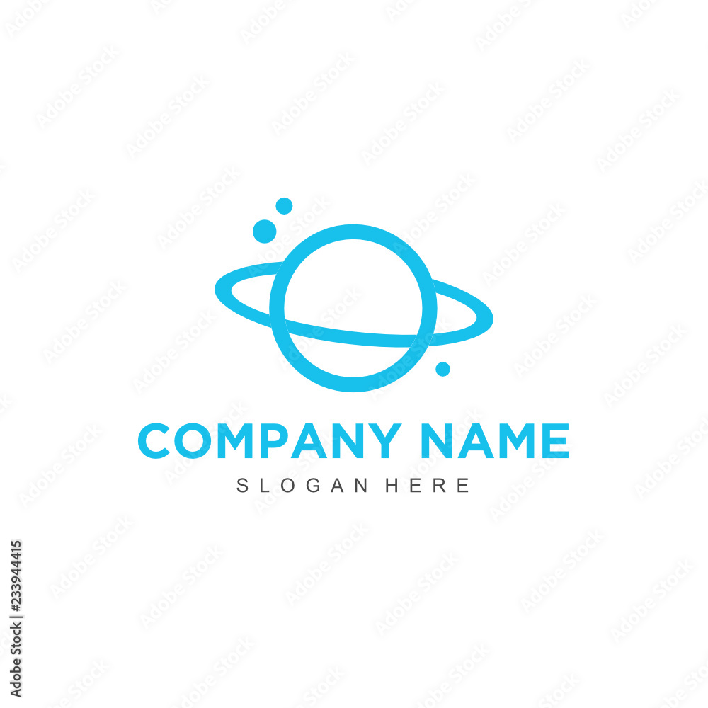 Poster simple and minimalist technology logo design vector