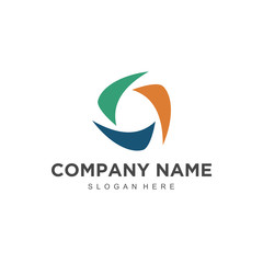 Simple minimalistic modern professional logo design of organic vector EPS illustrator template