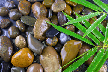 Relaxing ideas, lots of stones, a variety of sizes and many shap