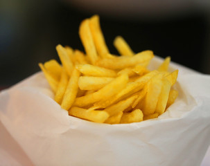 Photo background bright macro beautiful potatoes