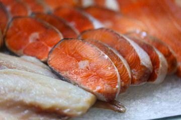 Photo background bright macro beautiful red fish