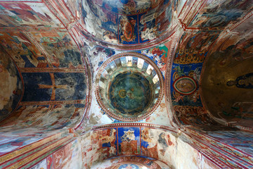 Fototapeta na wymiar Frescoes Of The Church Of Our Lady Barakoni