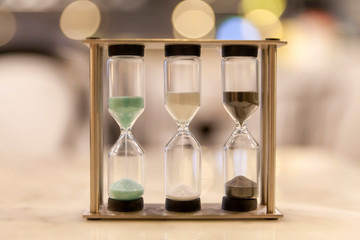 Hourglass sand clock, retro timer