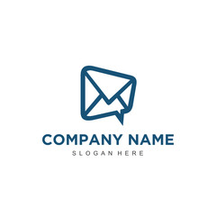 Fototapeta premium Simple minimalistic modern professional logo design mail vector EPS illustrator template