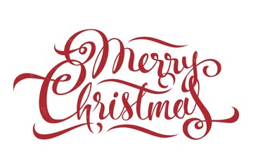 Merry Christmas calligraphy Vector text art design