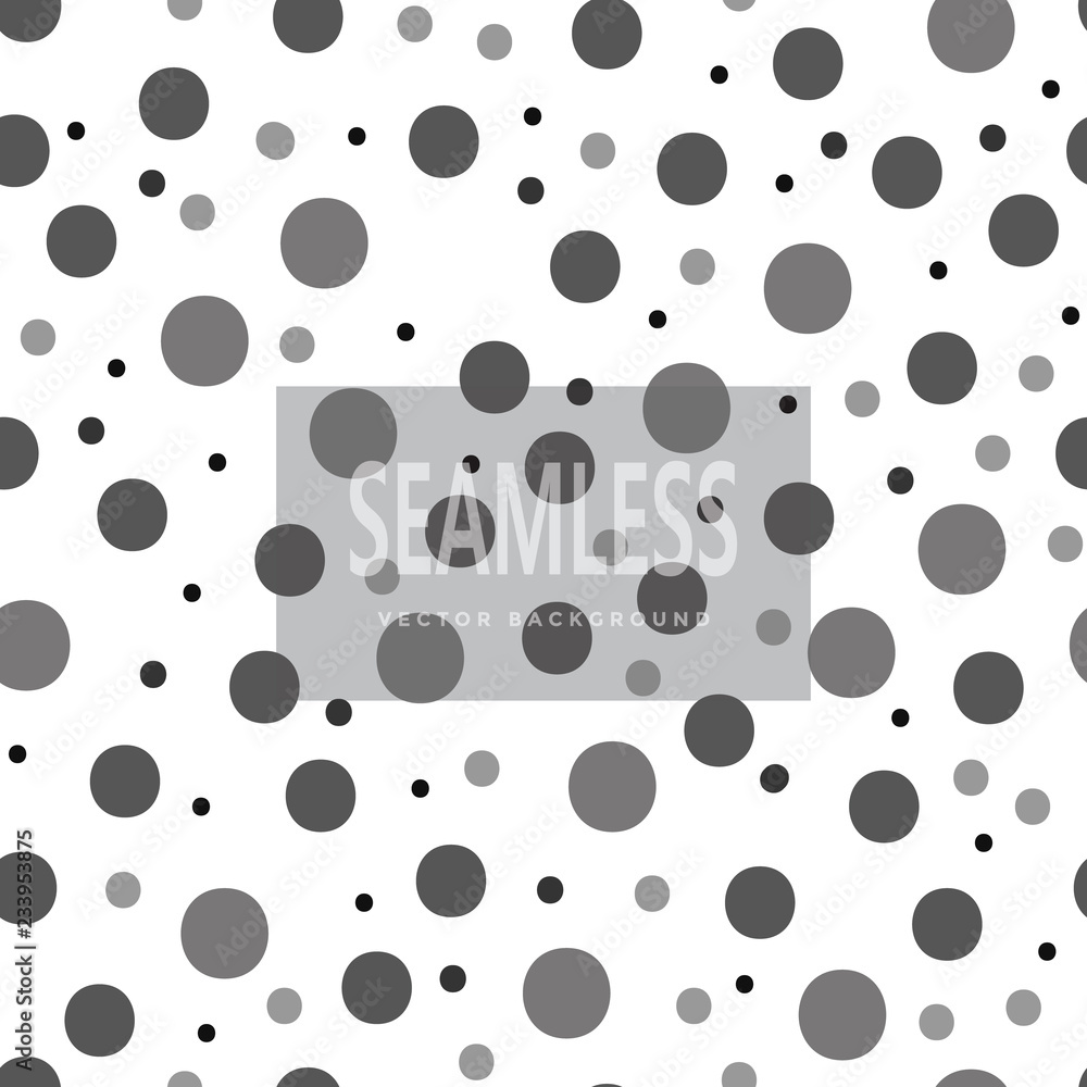 Poster polka dot seamless pattern. cizcle pattern background. vector background