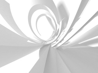 Abstract Modern White Architecture Background