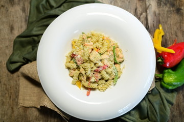 Salmon Pasta Fusilli