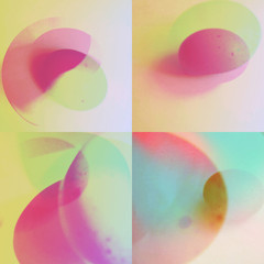 Pictures of eggs with colorful filters and double exposure, colorful abstract design