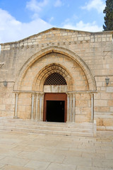 Church of the Sepulchre of Saint Mary, also Tomb of the Virgin Mary, a Christian tomb in the Kidron Valley, at the foot of Mount of Olives, in Jerusalem, Israel