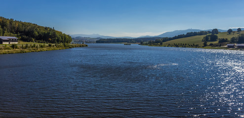 Beautiful view at the Dragon Lake near Furth - Bavaria - Germany