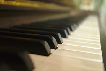 Tasten eines Klavier