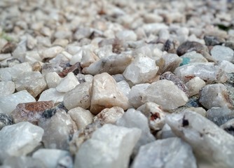 Rock Stone white Gravel Rough Hardware Texture Pattern Background