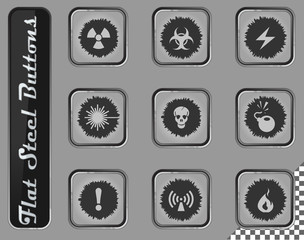 Obraz premium Hazard Sign Icons