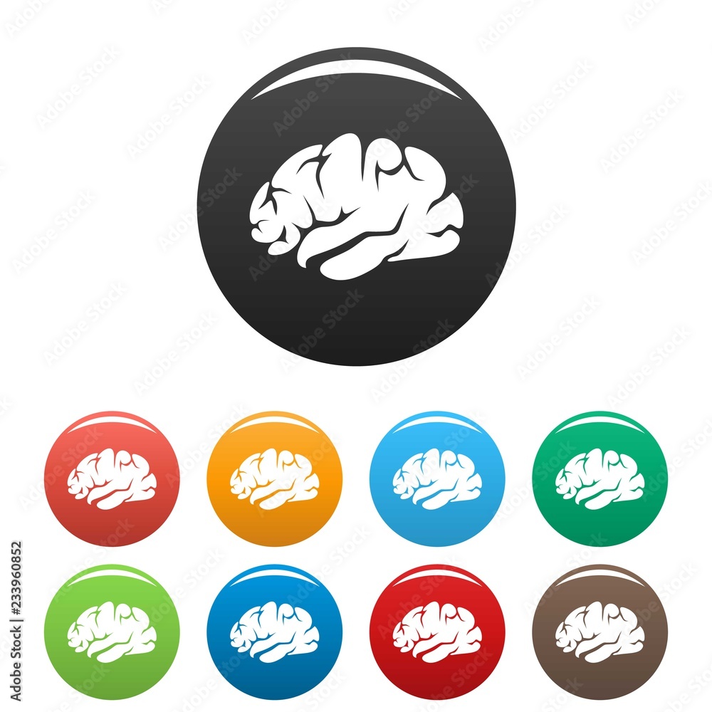 Poster brainstorming icon. simple illustration of brainstorming vector icon for web design isolated on whit