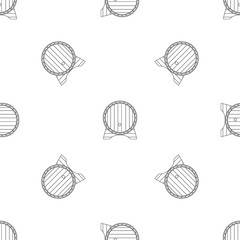 Beer barrel pattern seamless vector repeat geometric for any web design