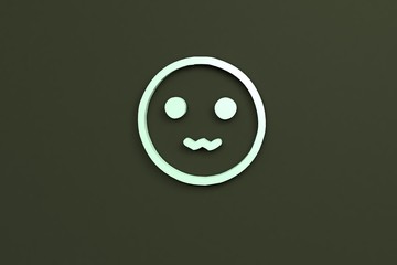 Fototapeta premium light green 3D illustration and green background