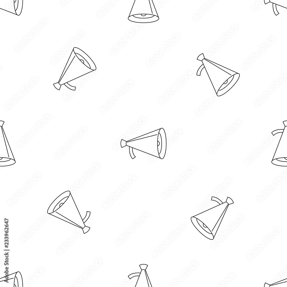 Poster small megaphone pattern seamless vector repeat geometric for any web design