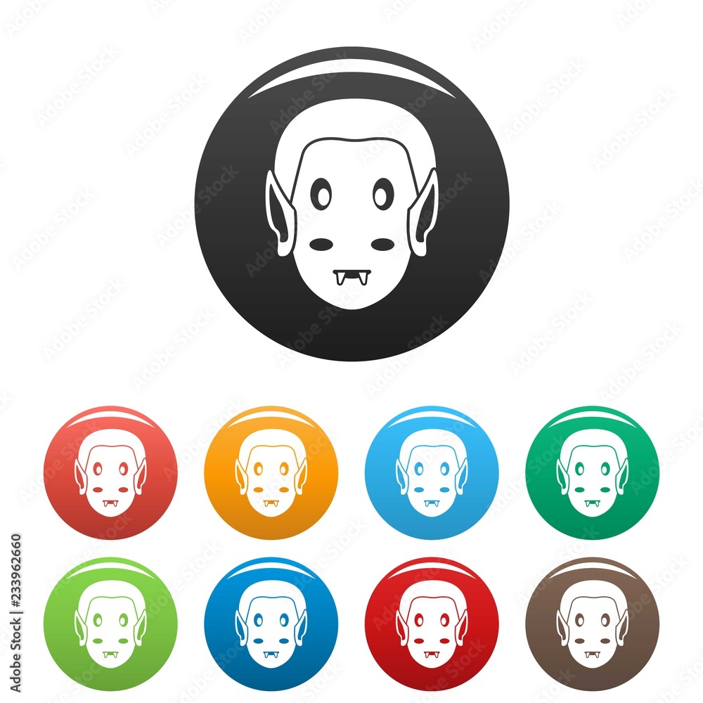 Aufkleber vampire icon. simple illustration of vampire vector icon for web design isolated on white background