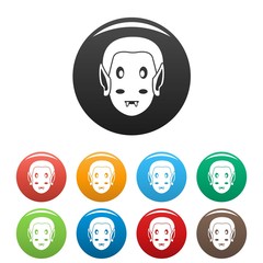 Vampire icon. Simple illustration of vampire vector icon for web design isolated on white background