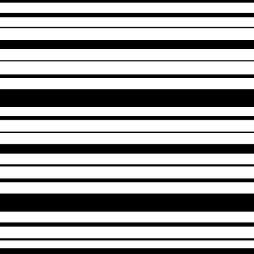 stripes of black color of different widths on a white background