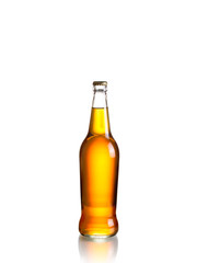 Cider bottle isolated on white background