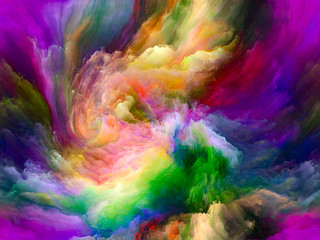 Fototapeta na wymiar Unfolding of Color Motion