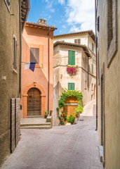 Fototapeta na wymiar Picturesque sight in Trevi, ancient village in the Umbria region of Italy.