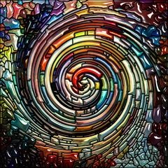 Rolgordijnen Synergies of Spiral Color © agsandrew