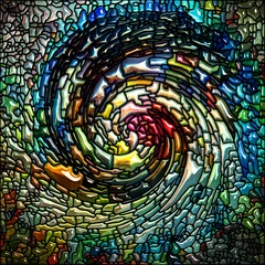 Deurstickers Energy of Spiral Color © agsandrew
