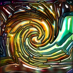 Fotobehang Energy of Spiral Color © agsandrew