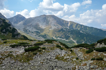 Naklejka na ściany i meble western carpathian mountain panorama in clear day