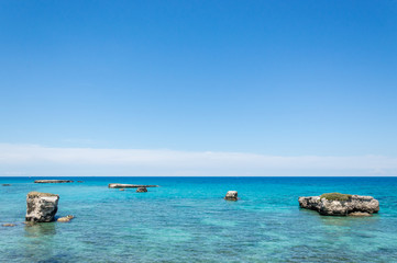 Fototapeta premium Seacoast of San Foca Melendugno in Salento Italy