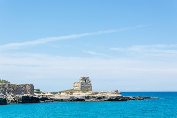 Seacoast near Grotta della Poesia in Salento Italy