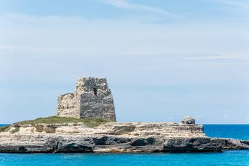 Seacoast near Grotta della Poesia in Salento Italy