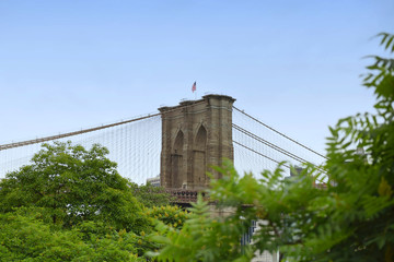 Brooklyn Bridge in New York City, USA
