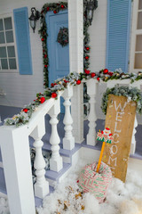New Year sweet home interioir decoration