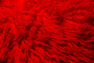 Red warm fleecy soft textural background