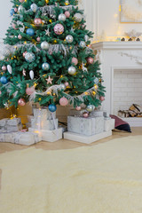 New Year sweet home interioir decoration