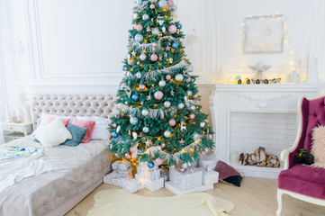 New Year sweet home interioir decoration