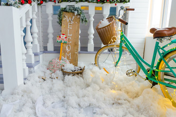 New Year sweet home interioir decoration