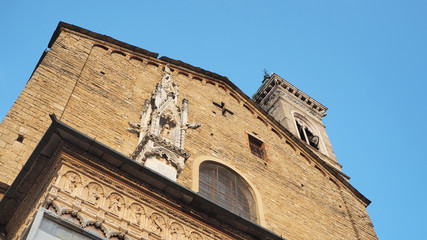 Fototapeta premium Bergamo, Italy. The Basilica of Santa Maria Maggiore. The north entrance