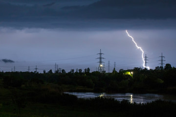 lightning on the horizon