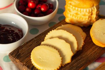 traditional polish highlander sheep cheese, oscypek.
