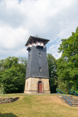 Fototapeta premium Lookout Tower “Wieterturm” close to Northeim, Germany