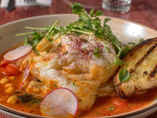 Poached Halibut