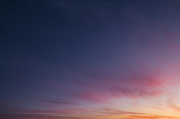 Mutli Colored Clouds at Sunset, Cloud Texture - Stock image