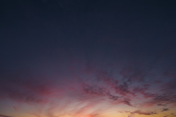 Mutli Colored Clouds at Sunset, Cloud Texture - Stock image