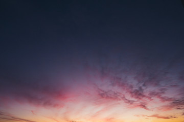 Mutli Colored Clouds at Sunset, Cloud Texture - Stock image