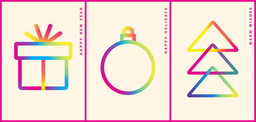 Winter holidays greeting card